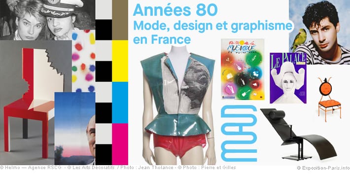 Années 80. Mode, design et graphisme en France. Jusqu’au 16 avril 2023.